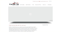 Desktop Screenshot of pacificairflightschool.com