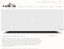 Tablet Screenshot of pacificairflightschool.com